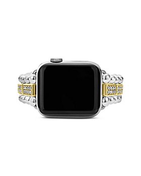 LAGOS - Sterling Silver & 18K Gold Diamond Apple™ Smartwatch Bracelet, 38-45mm