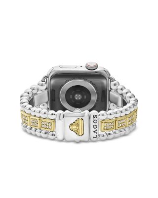 Sterling Silver & 18K Gold Diamond Apple™ Smartwatch Bracelet, 38-45mm