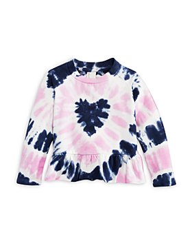 Sovereign Code - Girls' Remi Heart Tie Dye Peplum Sweatshirt - Baby