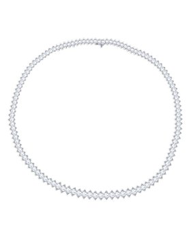 HARAKH - Colorless Diamond Statement Necklace in 18K White Gold, 8.50 ct. t.w. - 100% Exclusive