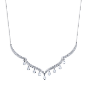 Harakh Colorless Diamond Necklace in 18K White Gold, 3.0 ct. t.w.