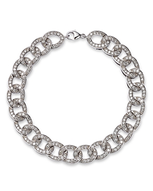 Bloomingdale's Diamond Chain Link Bracelet In 14k White Gold, 3.0 Ct. T.w. - 100% Exclusive
