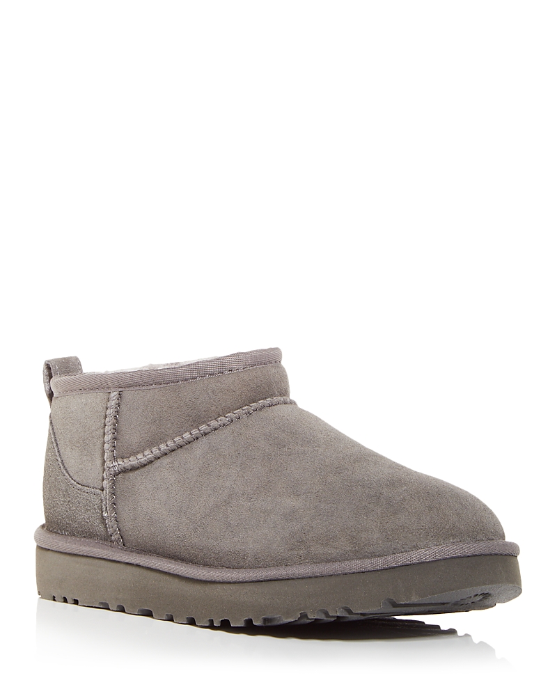 Ugg Light Gray 'mini' Boots In Gray