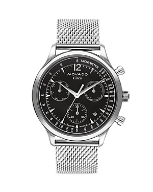 Shop Movado Heritage Circa Watch, 43mm In Black/silver