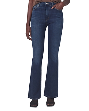 Shop Citizens Of Humanity Lilah High Rise Flare Leg Jeans In Morella