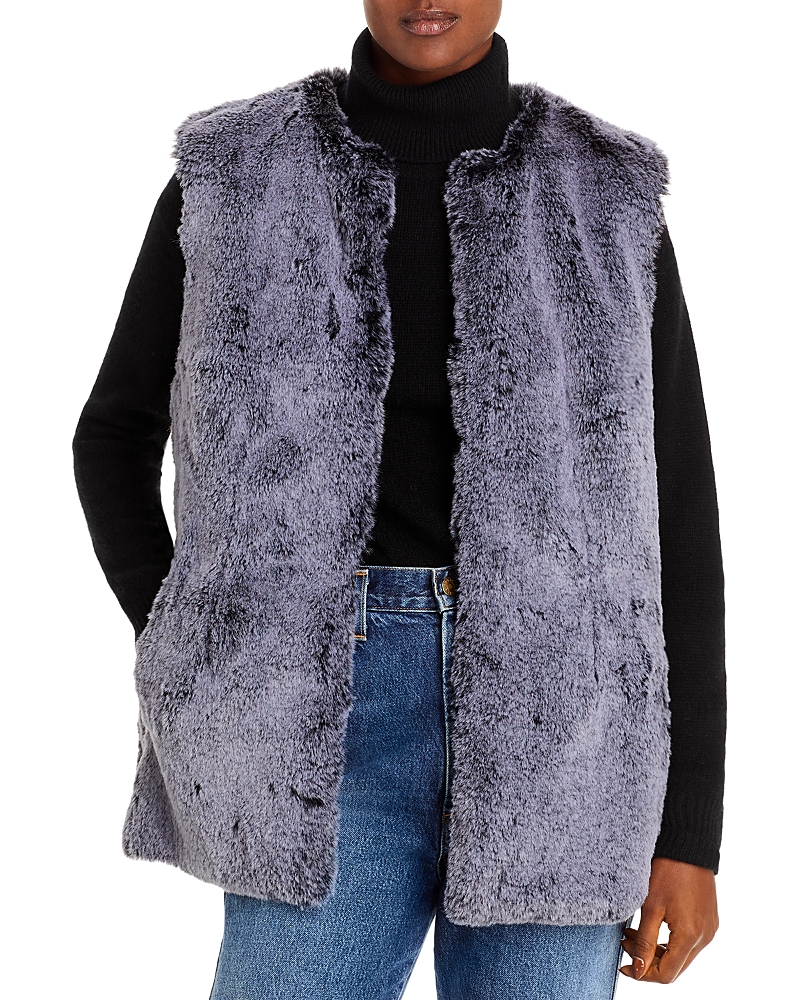 Surell Rex Rabbit Faux Fur Vest