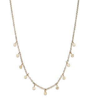Bloomingdale's - Spotted Dangle Collar Necklace in 14K Yellow Gold, 16" - 100% Exclusive