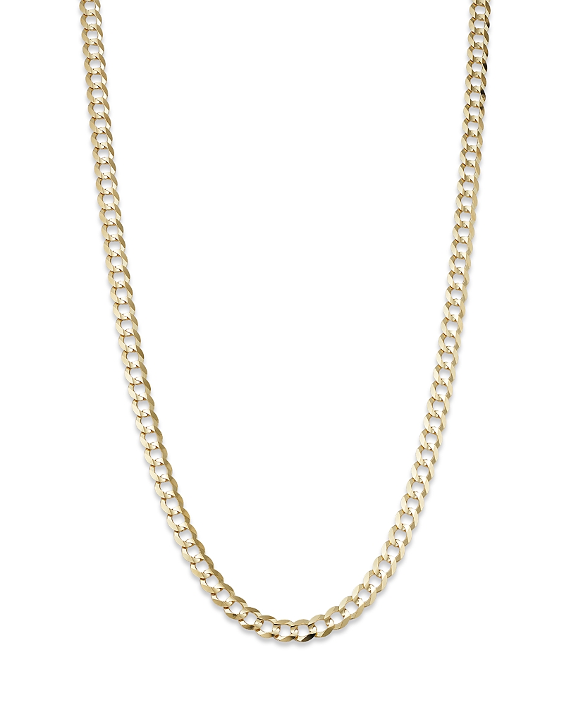 Bloomingdale's Men's Comfort Curb Link Chain Necklace In 14k Yellow Gold, 24 - Exclusive In Gold