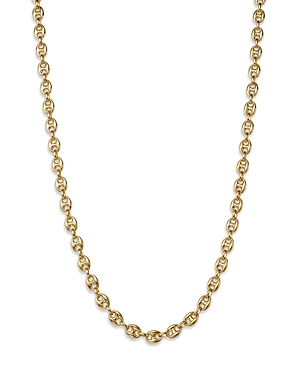 Bloomingdale's Men's Puffed Mariner Link Chain Necklace in 14K Yellow Gold, 24 - 100% Exclusive