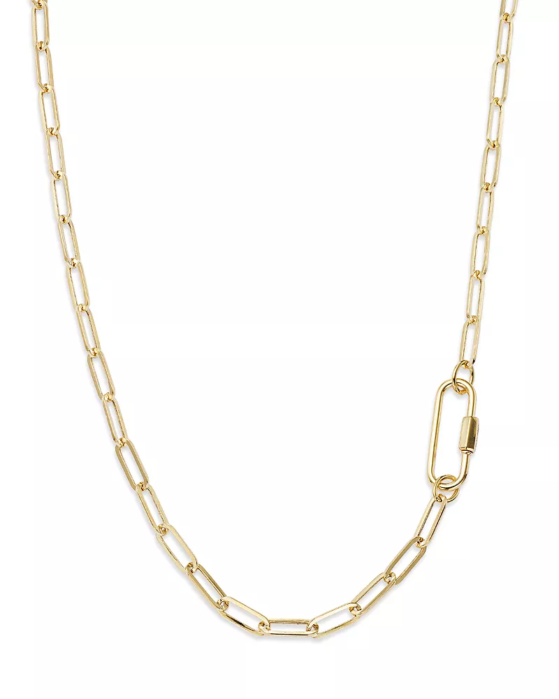 Bloomingdale's Fine Collection Paperclip Link Chain Necklace in 14K Yellow Gold, 18