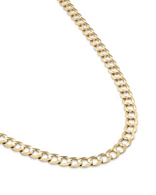 Men's Comfort Curb Link Chain Necklace in 14K Yellow Gold, 24" 