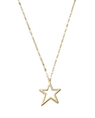 Bloomingdale's Fine Collection - Open Star Pendant Necklace in 14K Yellow Gold, 18" - Exclusive