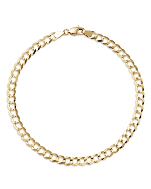 Bloomingdale's Men's Curb Link Chain Bracelet In 14k Yellow Gold - 100% Exclusive