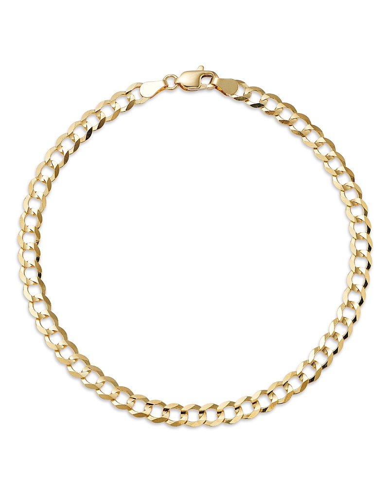 Bloomingdale's Fine Collection Men's Curb Link Chain Bracelet in 14K Yellow Gold