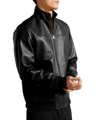 Ted Baker Leadon Leather Bomber Jacket Bloomingdale s