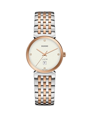 Rado Florence Classic Watch, 30mm In White/rose Gold