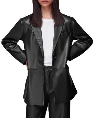 Stina Leather Blazer