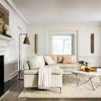 Corsica 2-Piece Leather Sectional