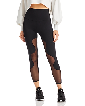 Port De Bras Bubble Legging In Black/black Mesh