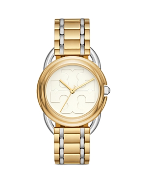 Tory Burch The Miller Watch, 32mm In Cream/gold