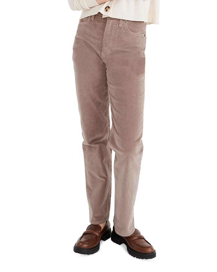 Straight Cut Pants With Monogram Elastic Belt - Luxury Pants