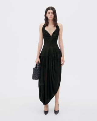 Mini Kalimero Foulard Foulard Intreccio Leather Bucket Bag