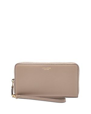Marc Jacobs The Continental Wristlet In Cement/nickel