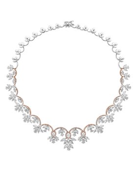 Bloomingdale's - Graduated Diamond Statement Necklace in 18K White & Rose Gold, 26.0 ct. t.w. - 100% Exclusive