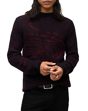 John Varvatos Seton Printed Regular Fit Crewneck Sweater