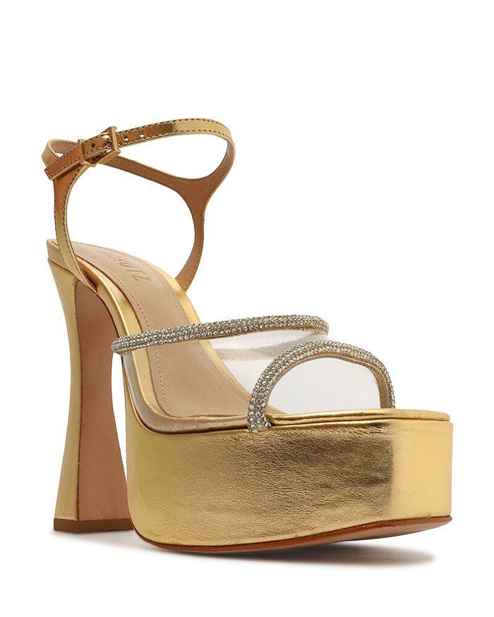 SCHUTZ Women s Aileen Strappy Platform High Heel Sandals