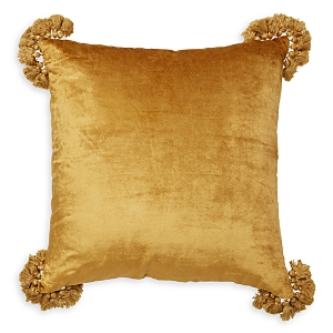 Roselli Trading Raj Velvet Decorative Pillow, 20 X 20 In Olive