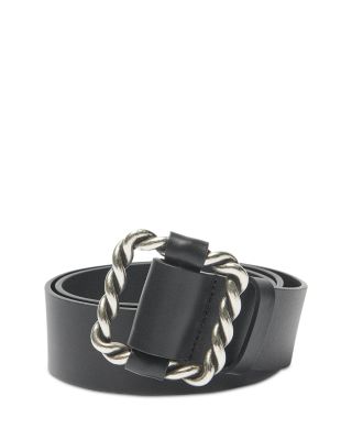 Ba&sh Bimba Pull Through Buckle Belt In Black