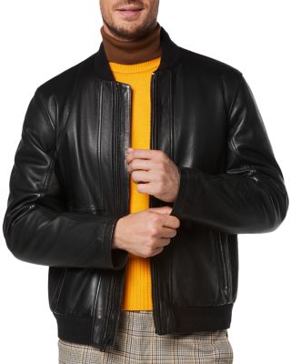 MacNeil Leather Bomber Jacket 
