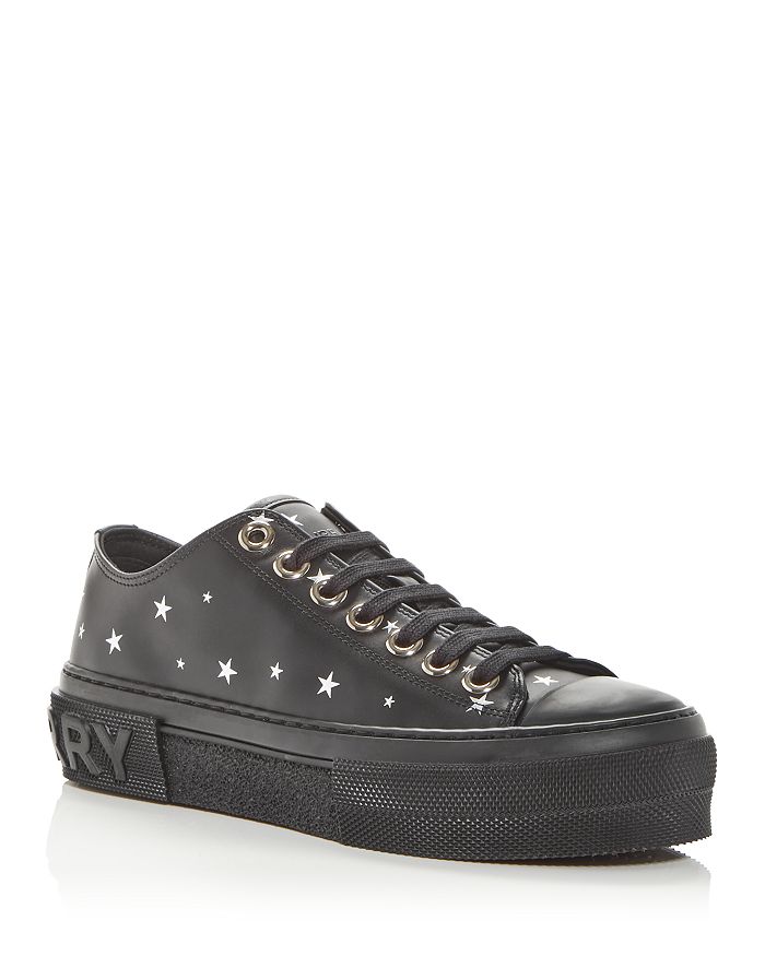 Burberry - Women's Jack Star Embellished Low Top Sneakers