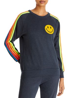 Aviator Nation Striped Smiley Sweatshirt 150th Anniversary