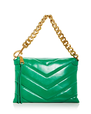 Rebecca Minkoff Edie Maxi Quilted Leather Crossbody In Envy