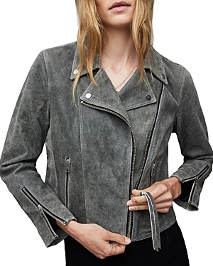 ALLSAINTS NEVE CRACKLE LEATHER BIKER JACKET