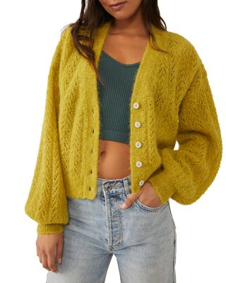 Free People Amelia Pointelle Cardigan 