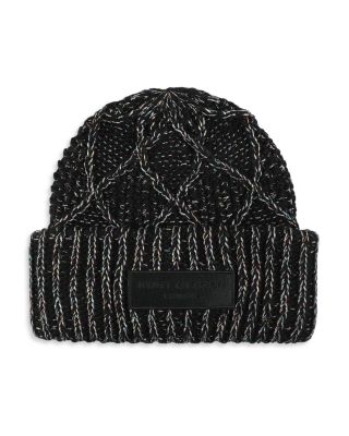 KURT GEIGER LONDON Metallic Cable Knit Hat Bloomingdale s