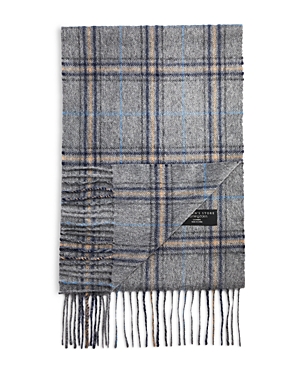 The Men's Store At Bloomingdale's Ski Plaid Cashmere Scarf - 100% Exclusive In Gray
