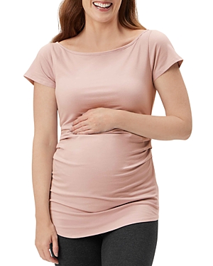 Stowaway Collection Ballet Maternity Tunic In Dusty Pink