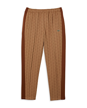 LACOSTE PRINTED SIDE STRIPE TRACKSUIT TROUSERS