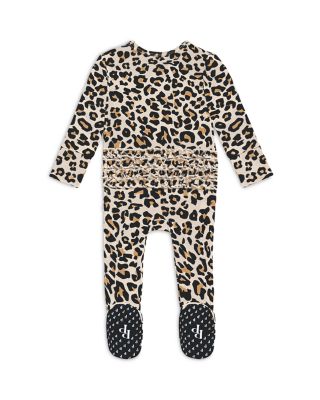 Girls' Lana Leopard Printed Footed Coverall - Girls