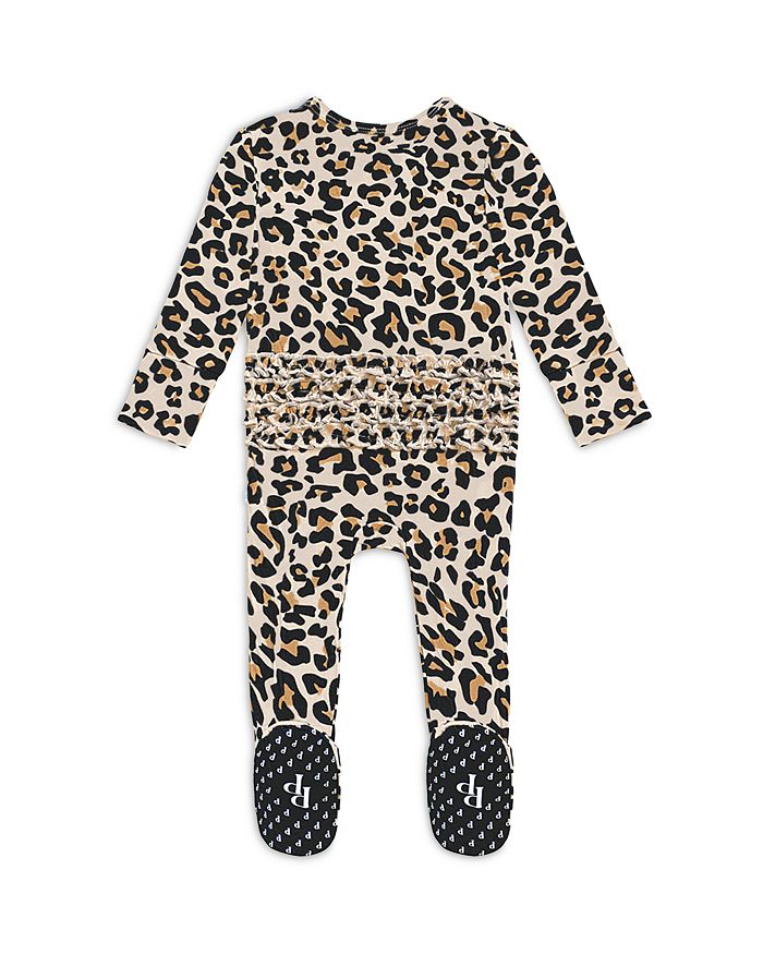 Shop Posh Peanut Girls' Lana Leopard Printed Footed Coverall - Girls