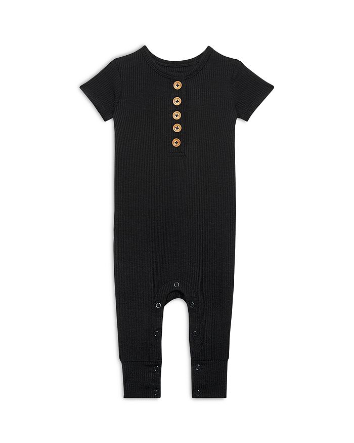 Solid Color Henley Romper