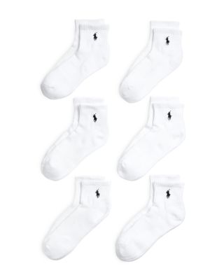 Cotton Blend Performance Quarter Socks, Pack of 6 