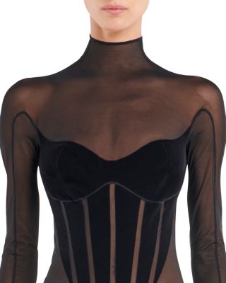Wolford Flocked Shaping Bodysuit | Bloomingdale's