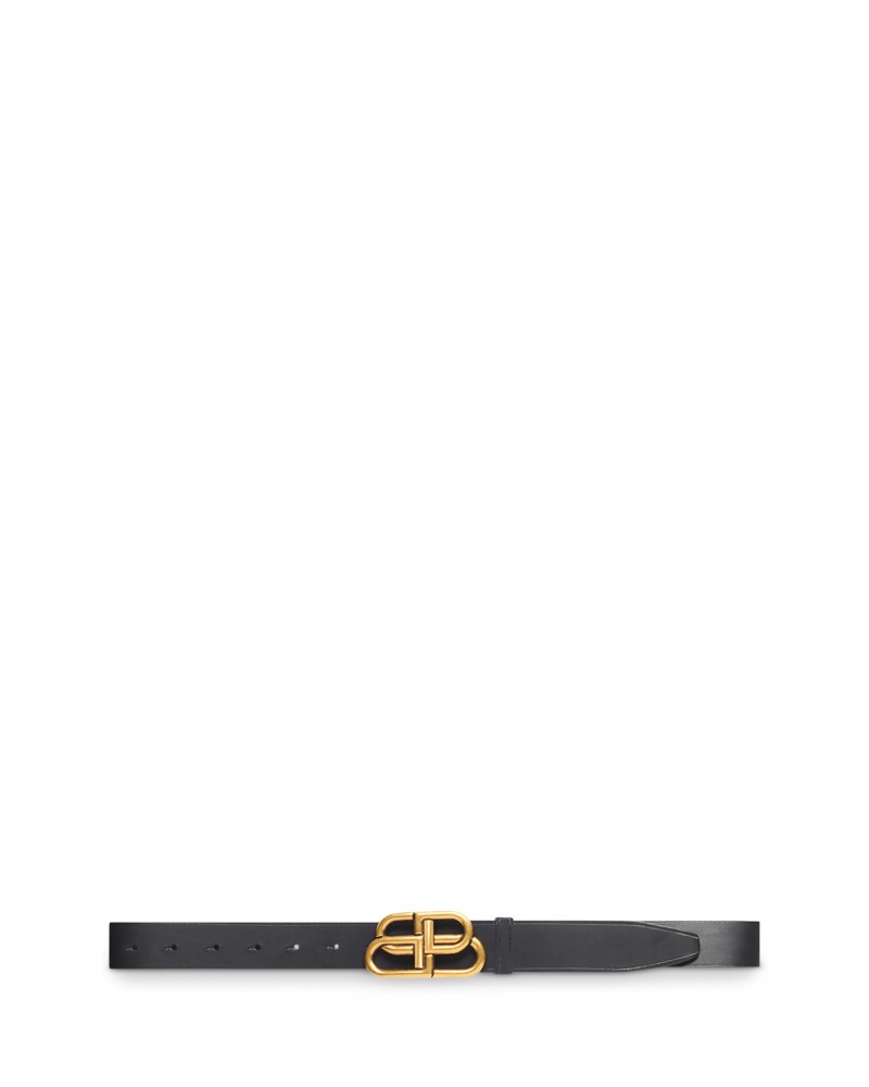 Balenciaga Bb Large Belt in Black