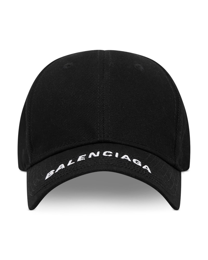 Balenciaga Logo Visor Cap in Black