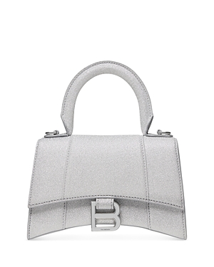 Balenciaga Hourglass Mini Handbag Sparkling Fabric